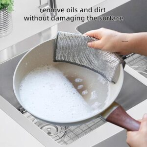 Combo Deal Disposable Food Cover Plastic Wrap 100 Pcs + 2 Pcs Dishwashing Rug | Reusable elastic food storage covers &am