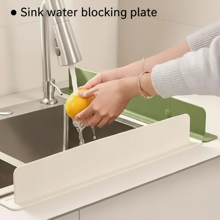 71d769ca45eb9063154a817c8d2db7c8 Silicone Sink Splash Guard With Suction – Flexible Water Splash Stopper for Kitchen & Bathroom Faucets, Countertops & Cl - Image 2