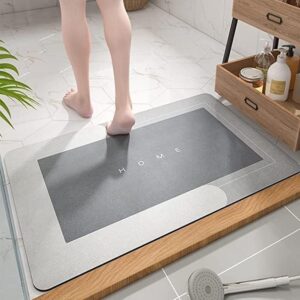 Super Absorbent, Quick-Drying Thin Bath Mat – Non-Slip, Stain-Resistant Bathroom Rug for Bathroom, Kitchen, Living Room