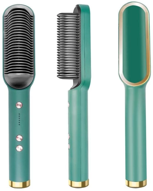 721c5025c5af7423f2c1d1e9b836814c 909 Hair Straightener Brush | 6 Heating Modes Electric Hair Straightener Comb (Random Color)