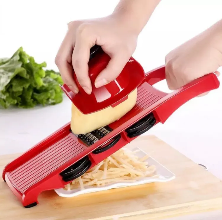 72385b9187b5c5ba5730fcc6538082e9.jpg_750x750.jpg_ 10 in 1 Mandolin Slicer Vegetable Cutter with Stainless Steel Blade Manual Potato Peeler Carrot Cheese Grater Nicer Kitc - Image 4