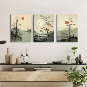 Set of 3 Motivational Wall Art – MDF Wooden Phototile Frames (8x11") with Adhesive Back