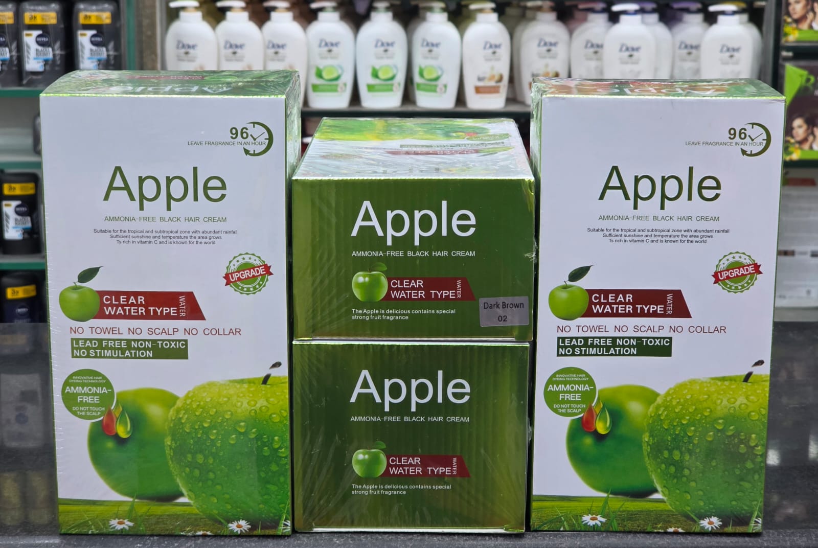 7364c321a604488a3e90be6d4a00aed7 Apple Hair Color Cream Gentle Formula Provides Rich Color Smooth Application Long Lasting Shine Nourishes Hair - 1000ML - Image 4
