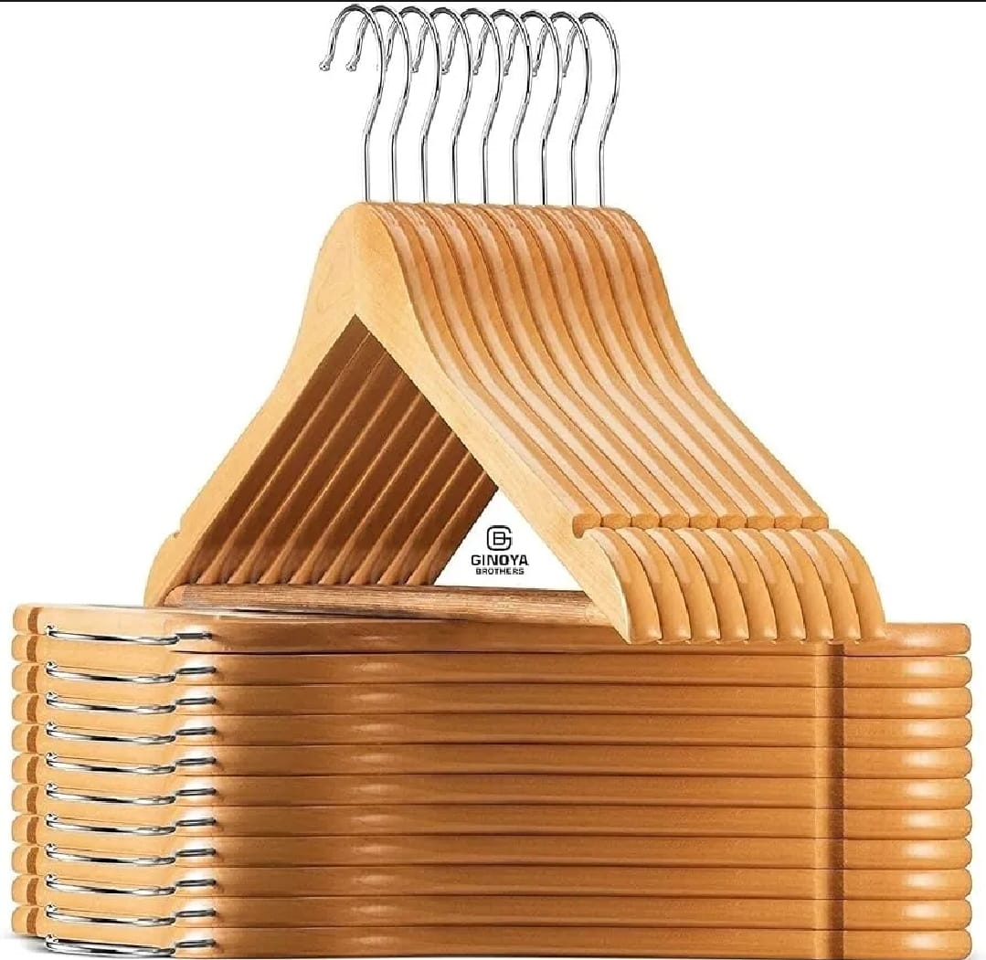 741a25fd7311c3df0268d6da4c730e74 1Pc Premium Wooden Clothes Hangers Pack Non Slip Heavy Duty Coat And Suit Hangers With 360 Rotating Hook