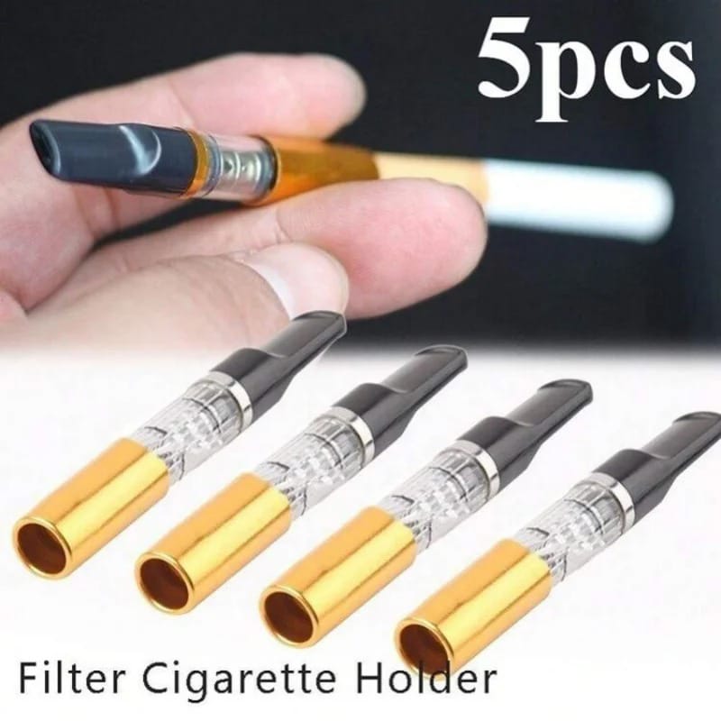 7513dea46d26d0577dc492b339302689 5PCS Reduce Tar Cigarette Holder | Reusable Tar Filter Smoking Accessory For Cleaner And Smoother Smoking Experience