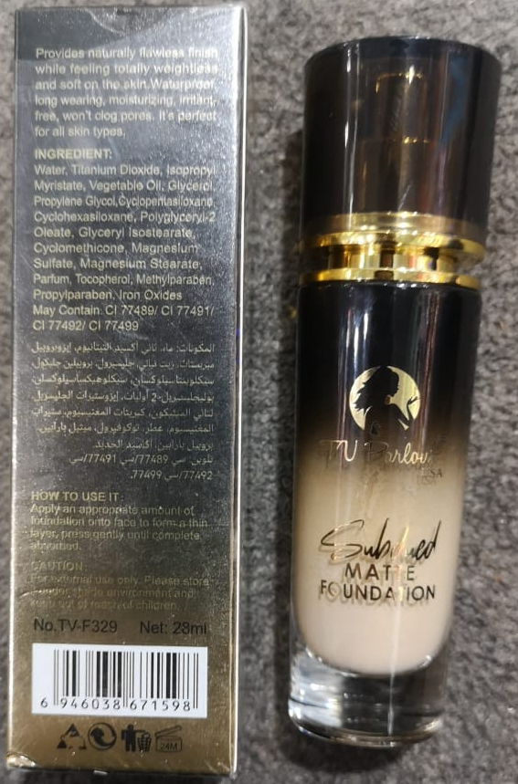 75266be45051706e2bbe3fc4d5b05b27 TV Parlour Subdued Matte Foundation In The Shade Latte Providing Smooth Coverage - 28ML - Image 4