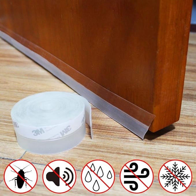 768aac61fe15a402a54d985e30b91399 5 Meter Door Seal Tape – Strong Adhesive Weatherproof Strip for Doors & Windows | Soundproof, Dustproof, Anti-Draft & Ea - Image 5