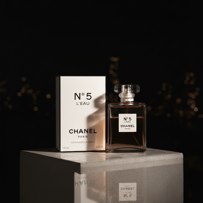 769dd0aa9e0c58ed42bfdbc2f30fe3e3 The Radiance of Modern Elegance: Chanel No. 5 L’Eau – A Luminous Reinterpretation of a Fragrance Icon