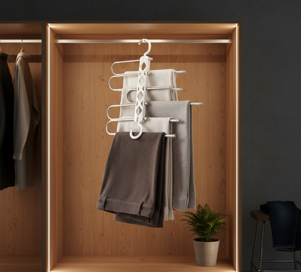 769fe2dc08052c18d402594bd6eb38af Multi-Tier Space-Saving Pants Hanger - Image 4
