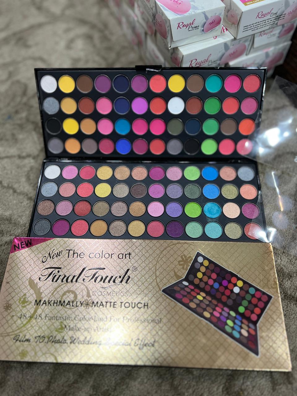 77d520c10a2a683d57454db970a34c77 Final Touch Eyeshadow Palette | 96 Colors | Matte & Shimmer | Professional Makeup Kit - Image 4