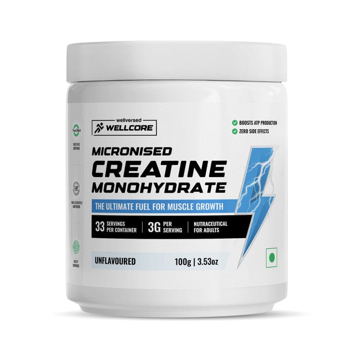 7991d68a646a1f5c832eae3a98820080 Wellcore Micronised Creatine Monohydrate 83 Servings Perfect Choice For Daily Fitness Needs - 250g