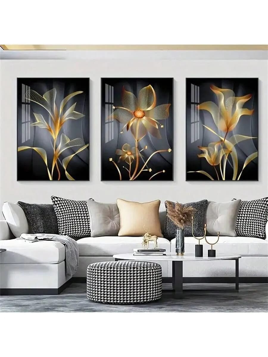 7a551252ac0bc97070b4bb6a85df19b6 Set Of 3 Sticky Wooden Canvas Frames For Wall Decore Aesthatic Art / Sticky Phototiles For Room Wall Decoration