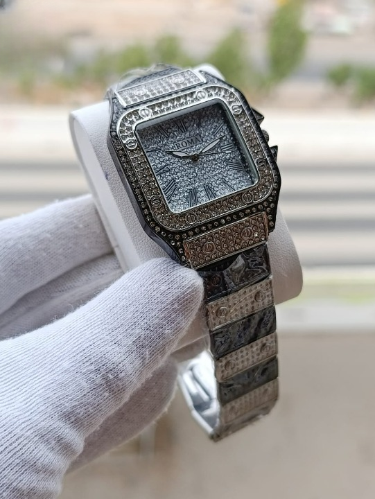 7c40e19a76514440f5d7c32fdef2916f Ladies Stylish Stone Watch – Elegant Wristwatch with Sparkling Stones, Fashion Accessory for Daily Wear & Occasions - Image 4