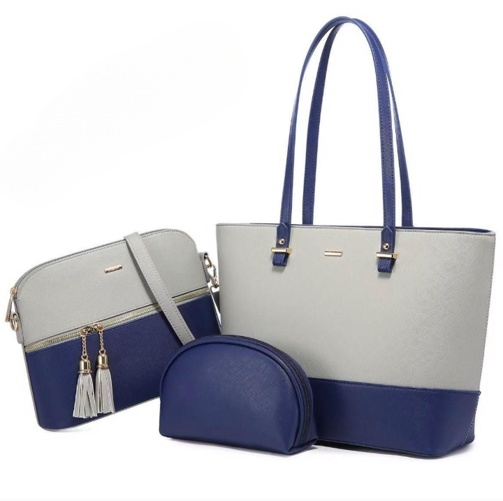 7e0e67d06dd43da6bf144d00f03b7b4e 3 Piece Tote Handbag Elegant Design Premium Quality Smooth Finish Easy Carry For Daily Fashion Needs - Image 2