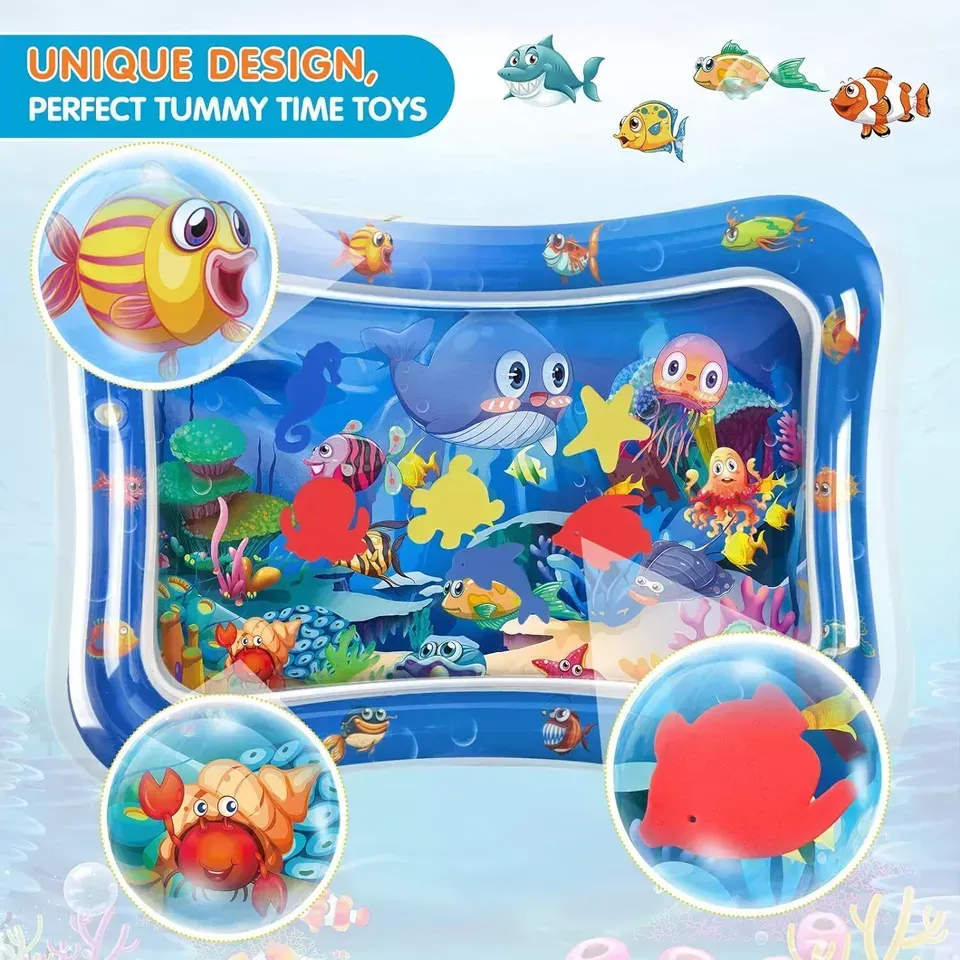7e19083104b5691a49f3688ca165a8fd Inflatable Water Play Mat – Premium Baby Toy For Infants & Toddlers, Muscle Strengthening & Sensory Development - Image 2