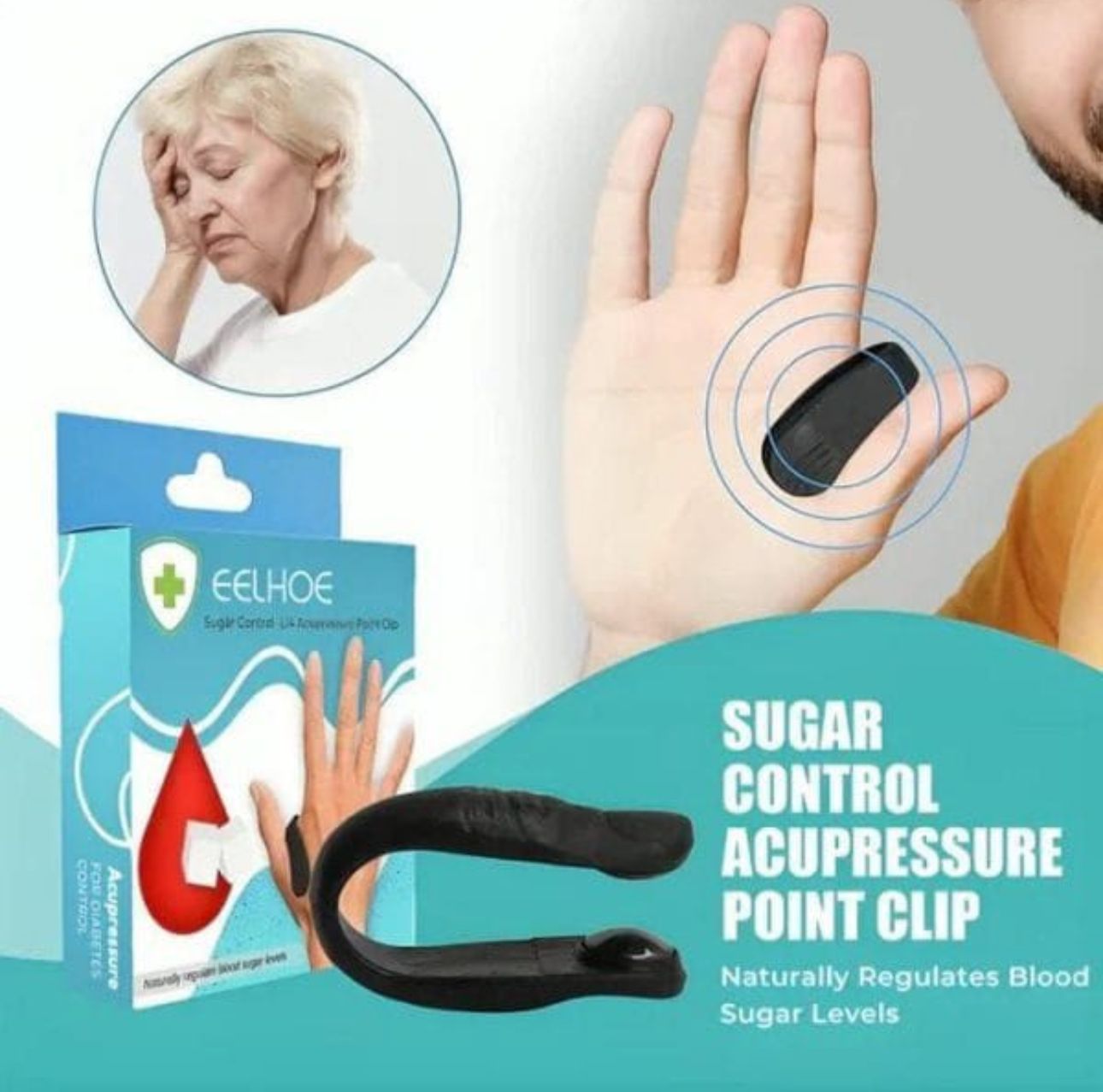 7f2c2bd4511da246f8c930ef0302327b Magnetic Sugar Control Acupressure Point Clip For Natural Blood Sugar Balance