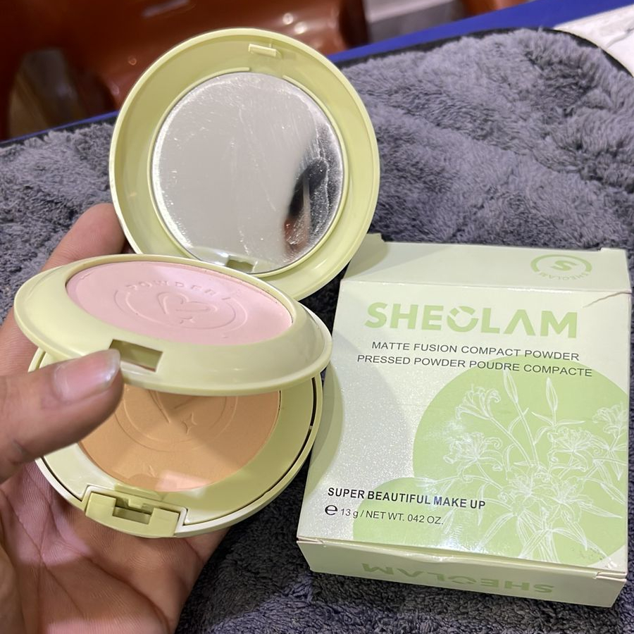 7f34871edab213e594d5c4d21835497b Sheglam Matte Fusion Double Shade Compact Powder – Smooth Matte Finish, Lightweight Formula, And Long-Lasting Coverage F - Image 4
