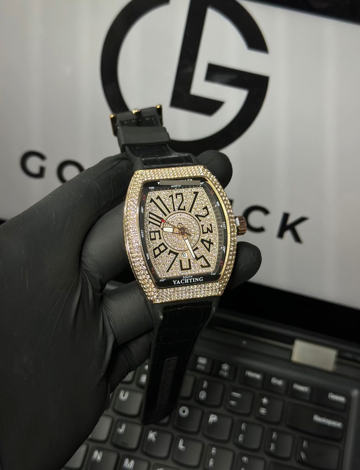 806b1a4d1b5c8074e21a7b8709744458 Franck Muller Vanguard Yachting Diamond Edition (without Box) - Image 3