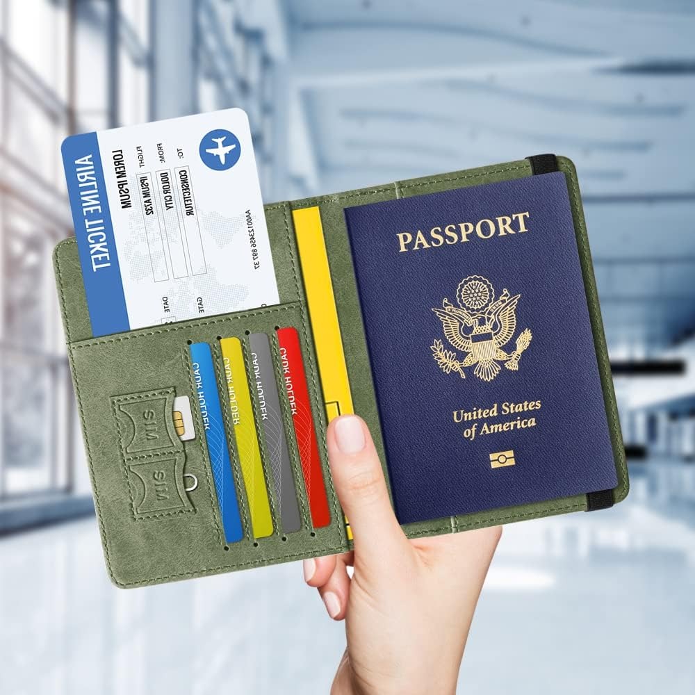 82c17a3856ec7ad381786955e1d5b789 Voyager Series RFID Protected Passport Cover Holder And Travel Wallet Premium Leather - Image 4