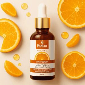 Relax Vitamin C Daily Serum – Glow And Radiance In Every Drop With Brightening Anti Aging Hydration Formula For Healthy