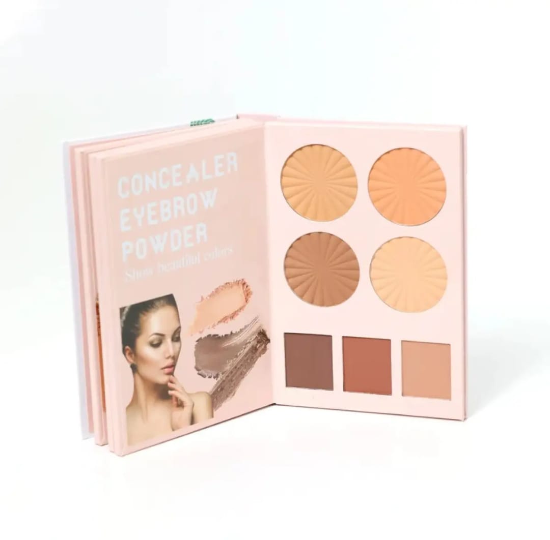 Mocallure 4 in 1 Original Professional Makeup Book Palette – All-in-One Eyeshadow, Eyebrow Powder, Concealer, Blusher &a