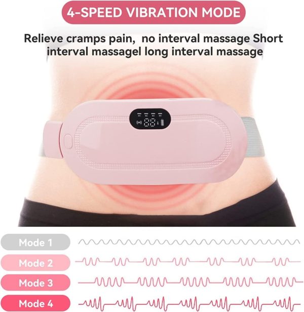 8431c88f7f49684f807b2afdc0555b9f Heating Pad Women Period Pain Cramp Relief Belt | Portable Electric Menstrual Heating Pad With 3 Heat Levels & 4 Massage