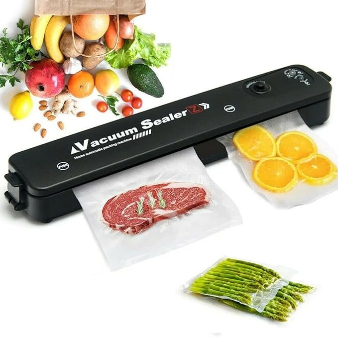 852ee95be5b728d92d2b54a9dab795cd Vacuum Sealer Hand Machine ZKFK-001 | Automatic Food Sealer with 5 Vacuum Bags for Fresh Food Storage & Kitchen Organiza - Image 2