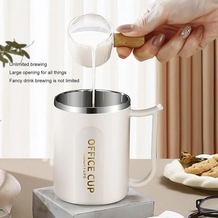 8634598542c1f545c22cbc23d9acf6eb Stainless Steel Coffee Mug | Insulated | Anti‑Slip Bottom | With Spoon | Office & Home Use - Image 3