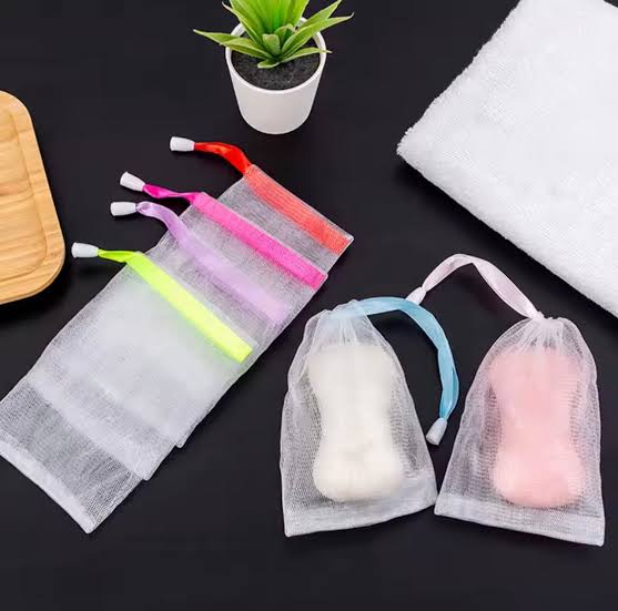 876c4fcee056f8f503722000540bf64f Soap Drain Net Pouch For Easy Lather, Quick Drying And Long-Lasting Soap Use | Reusable Mesh Soap Saver Bag For Bathroom