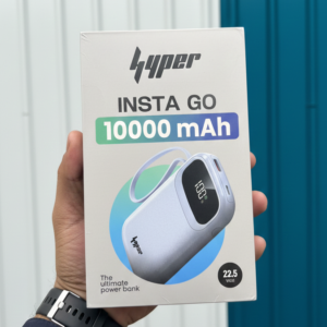 Yolo Hyper InstaGo 10000mah Powerbank 22.5W Fast Charging Digital Display Three Built In Cables Type C Lightning USB Mul