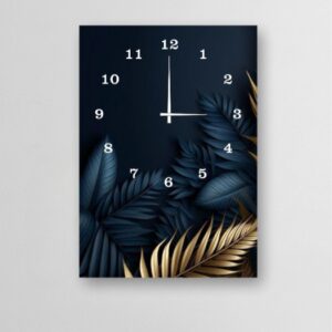 Elegant 12x16 Inch Wooden Wall Clock – Digital Printed Design, Hook Hanging (Without Battery)