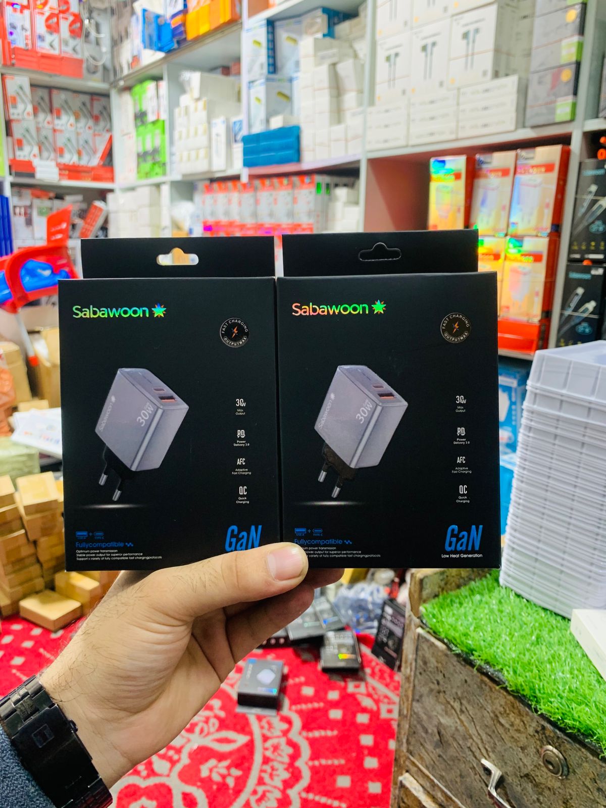 8b52d470a47bf2488e5bd805a939893c Sabawoon 30W GAN – Fast Charging Power Brick for All Devices without caple