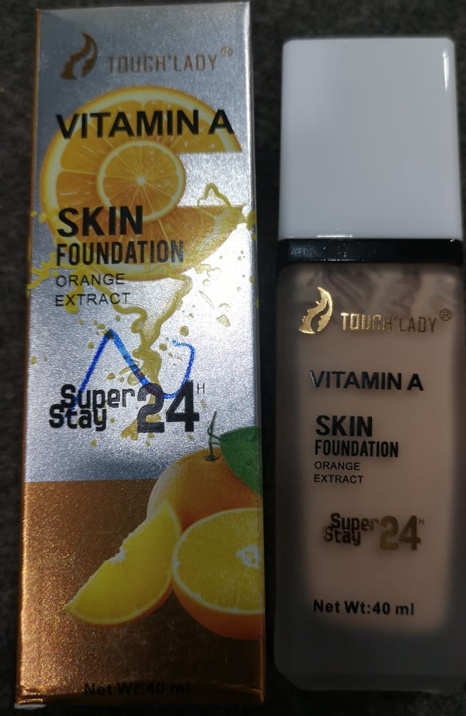 8bbbb8bb5b202657b45c9e44d1597cf1 Touch Lady Vitamin A Skin Foundation With Orange Extract Providing Smooth Coverage Nourishing Effect - 40ML - Image 3