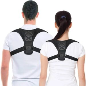 Body Posture Corrector Belt Adjustable Shoulder And Back Support Brace For Men And Women | Relieves Pain, Aligns Spine,