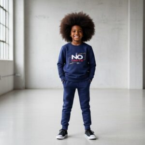 Kids Navey Blue no limit Printed Stylish Kids' Tracksuit Set | FOR BABY AND KIDS