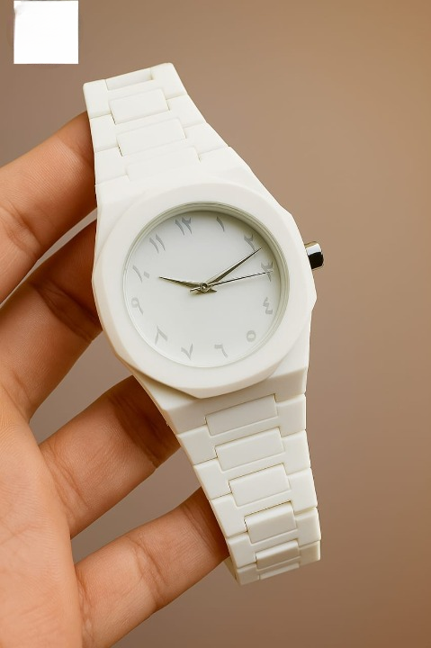 8c7c378df24994c3772add4e5f360fea Full White Aura Watch Stylish Design Compact Build Perfect Choice For Daily Use And Fashion Needs (Without Box) - Image 3