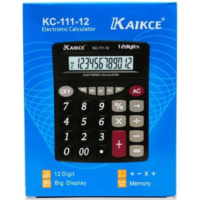 8d44238e3aecc36fc80a2f01dc210401 Kaikce KC 111 S Electronic Calculator Durable Quality Easy Use Clear Display Reliable Utility Compact Design