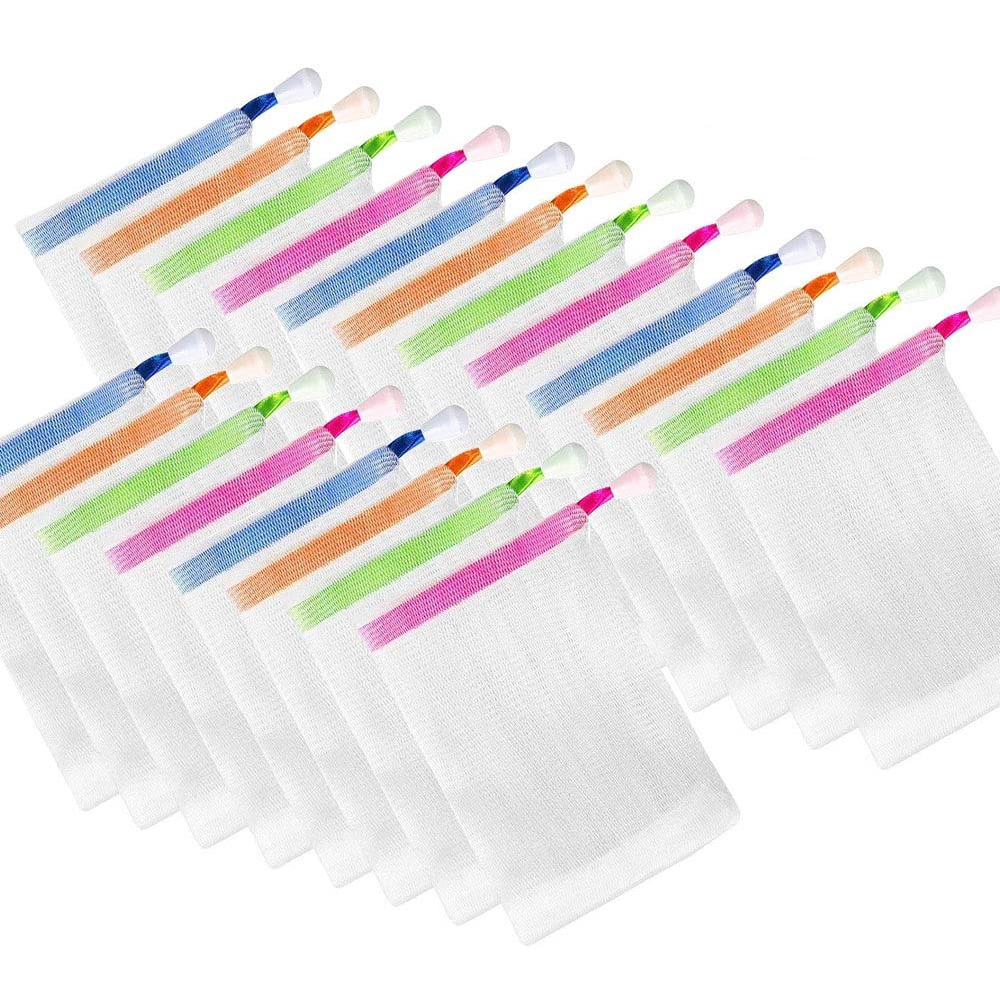 8f6bbd655584838efaec65a138acb901 Soap Drain Net Pouch For Easy Lather, Quick Drying And Long-Lasting Soap Use | Reusable Mesh Soap Saver Bag For Bathroom - Image 2