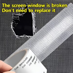 Mesh Roll Tape Window Screen Repair Patch | Keep Mosquitoes Out with Our Anti-Insect, Self-Adhesive Mesh Patch Tape - 2