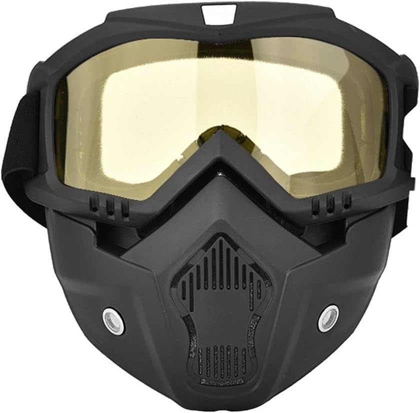 9237a3e36532ffa0d056e6e34d337c9a Snowboard Motorcycle Full Face Mask Shield Goggles Glasses - Image 5