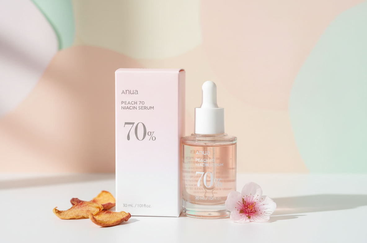 92617e7c3dbdf44c745382213deef49f Anua Peach 70 Niacin Serum – Brightening, Hydrating Glass-Skin Serum with 70% Peach Extract & 5% Niacinamide - Image 2