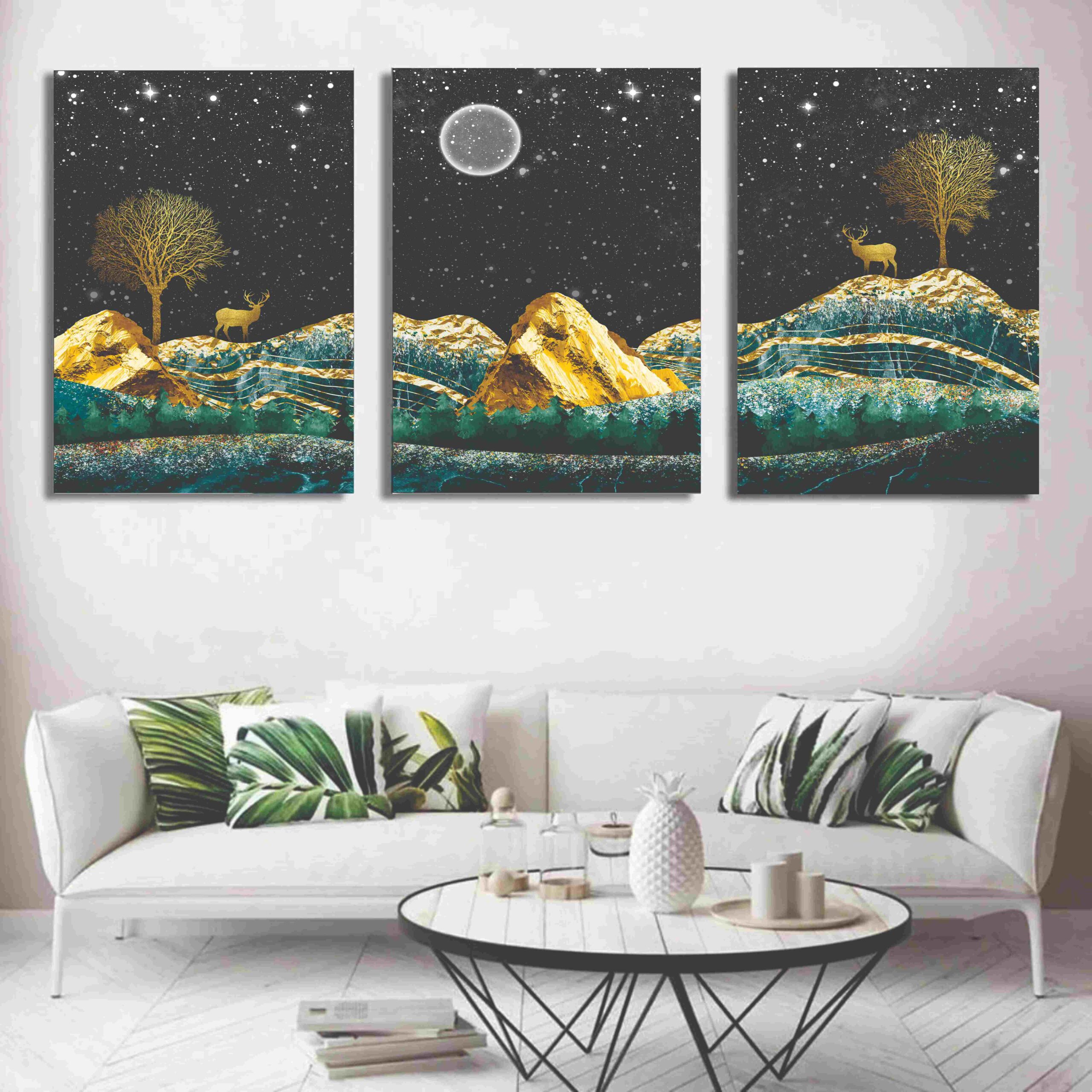 928abf07f49e240f360c237e3b7c5bc2 Set of 3 Wall Art Wooden Phototile Frames for Wall Decor