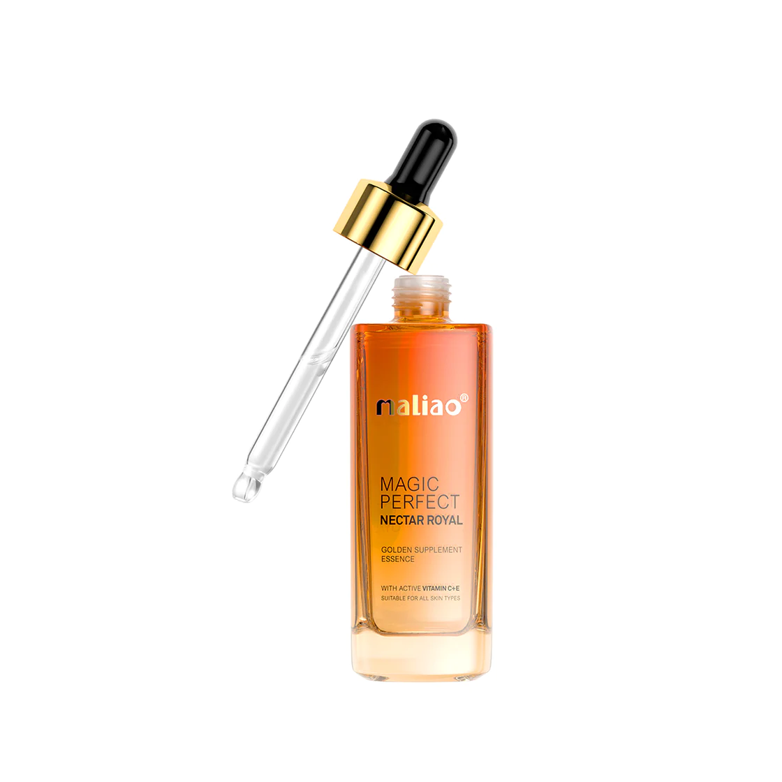 93b4bb1509898d4dbb610f2082fb3241 Maliao Magic Perfect Nectar Royal Vitamin C+E Serum – Restores Glow & Nourishes Dry, Dull Skin, 30ml - Image 4