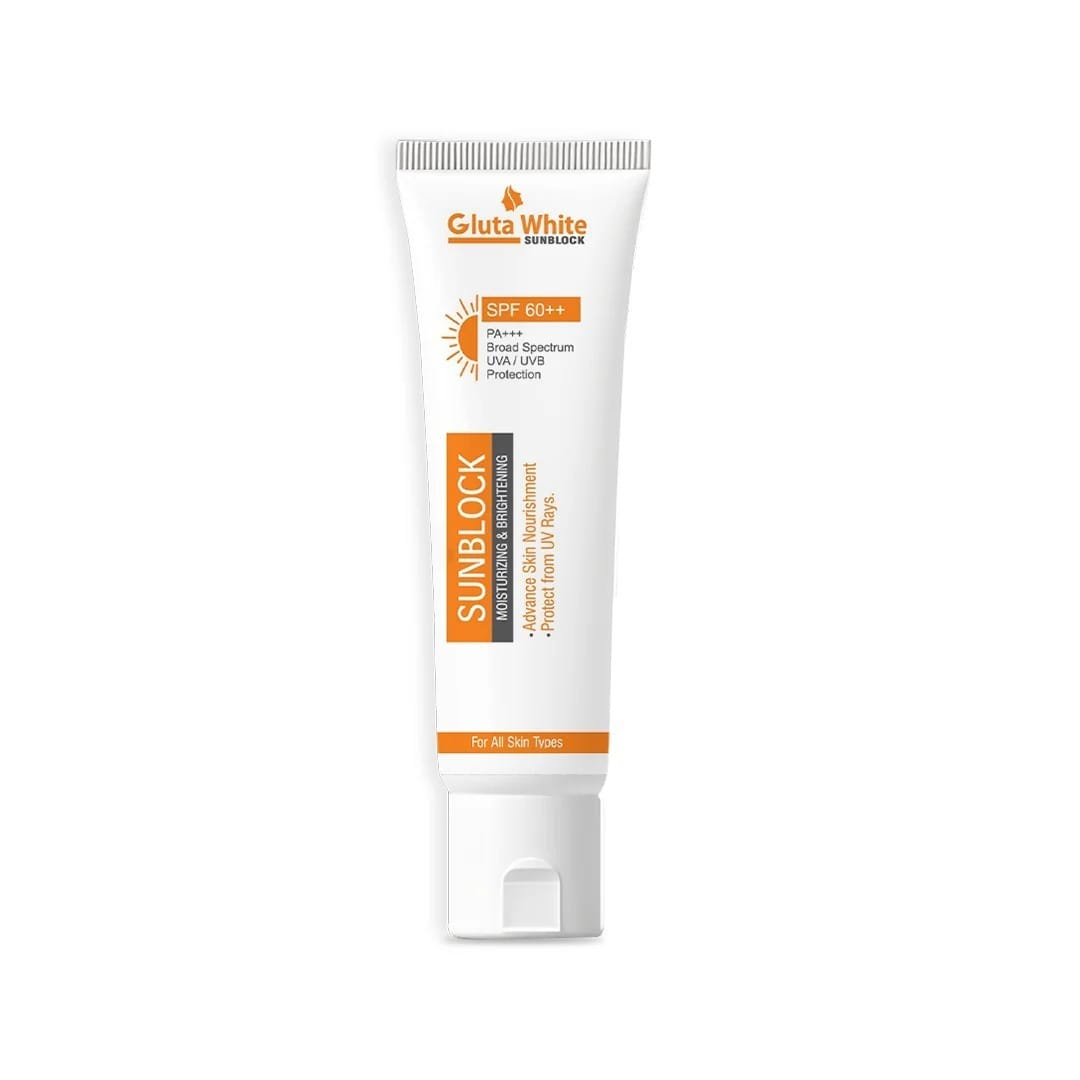 94918546ebe7c373b2cfc9497fc4e682 Gluta White Advanced Sunblock SPF 60+ – Broad Spectrum UV Protection - Image 4