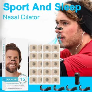 15pcs Magnetic Sport Nasal Strips For Air Intake Improvement Sleep Aid Breathing Dilators Reduce Snoring And Enhance Nig