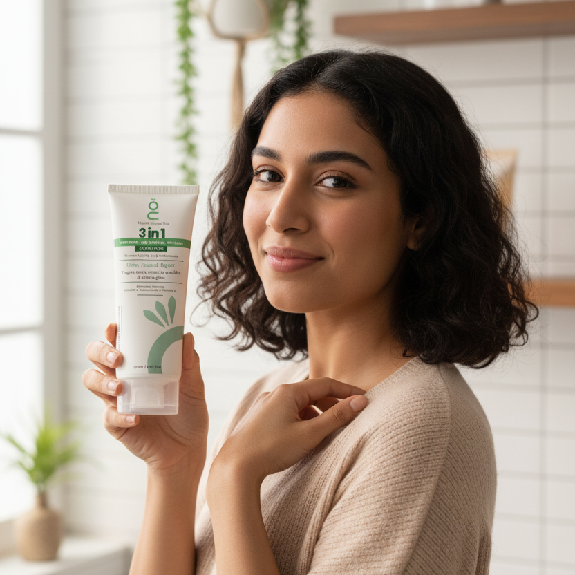 9751ae4899e5f7d9ba4510a198557ad2 3 In 1 Whitening + Age Reversal + Melasma Face Wash 120ml | Glow, Rewind, Repair Formula With Vitamin A, Niacinamide, An - Image 2