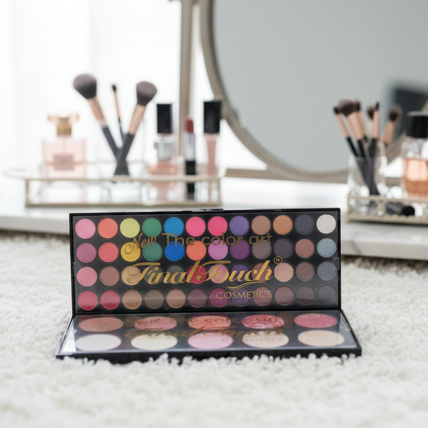 97d65e41254a6e8f77ef3f401c3b6b48 Final Touch Matte Palette | 48 Colors Eyeshadow, Blusher & Highlighter | Professional Makeup Kit - Image 2
