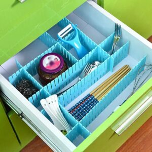 Pack Of 4 Plastic Drawer Dividers DIY Adjustable Partition Boards For Cabinets Wardrobes And Household Storage (Random C