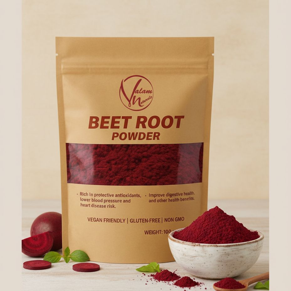 986d30f5078cdb741a6fe8e5cdf181e0 Natural Beetroot Powder 100g | For Glowing Skin, Pink Lips, Healthy Hair & Daily Nutrition | Pure And Organic Drink Mix - Image 3