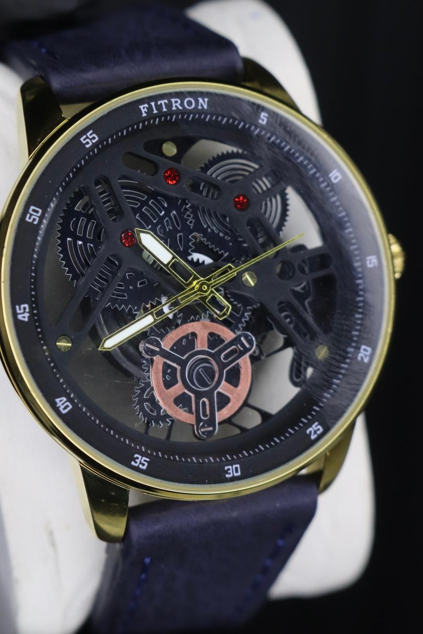 993f569cad1e55b1629d5c5b162eca1e Fitron Classic Chrono: Sophisticated Minimalist Stainless Steel Watch with Genuine Leather Strap and Reliable Quartz Mov - Image 2